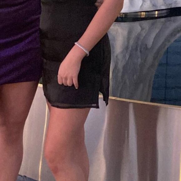 Revolve Lena Cowel Dress in Black by Superdown. Size Medium. - Picture 4 of 5